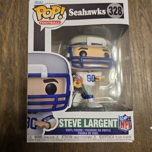 Funko Steve Largent Seahawks White and Blue Vinyl Pop! Figure